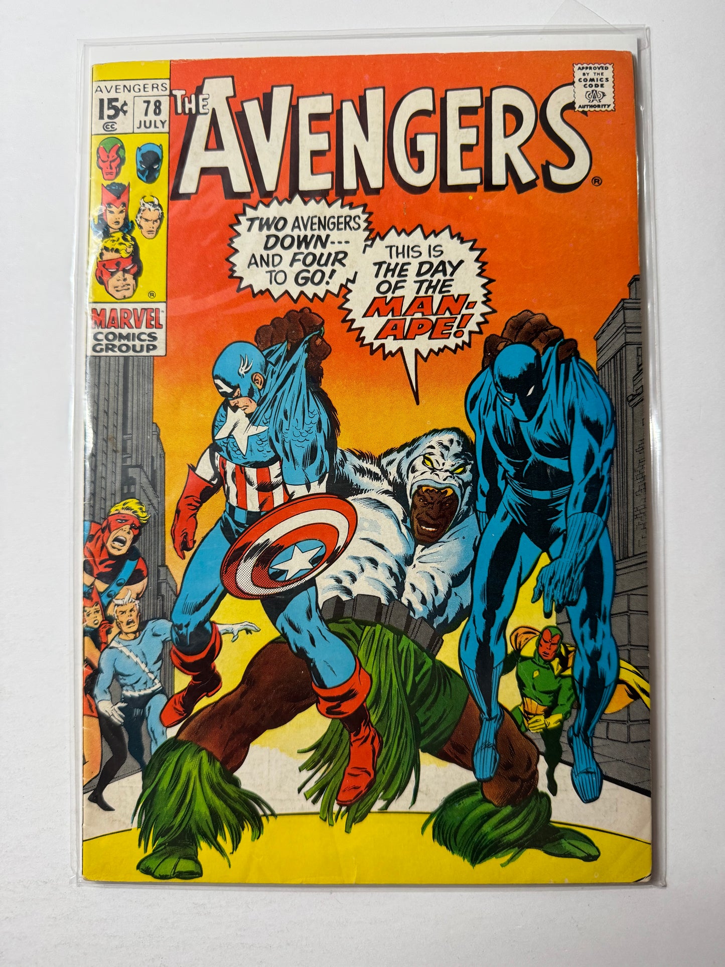 Avengers 78 (Marvel 1978) 1st Lethal Legion, 2nd Man Ape