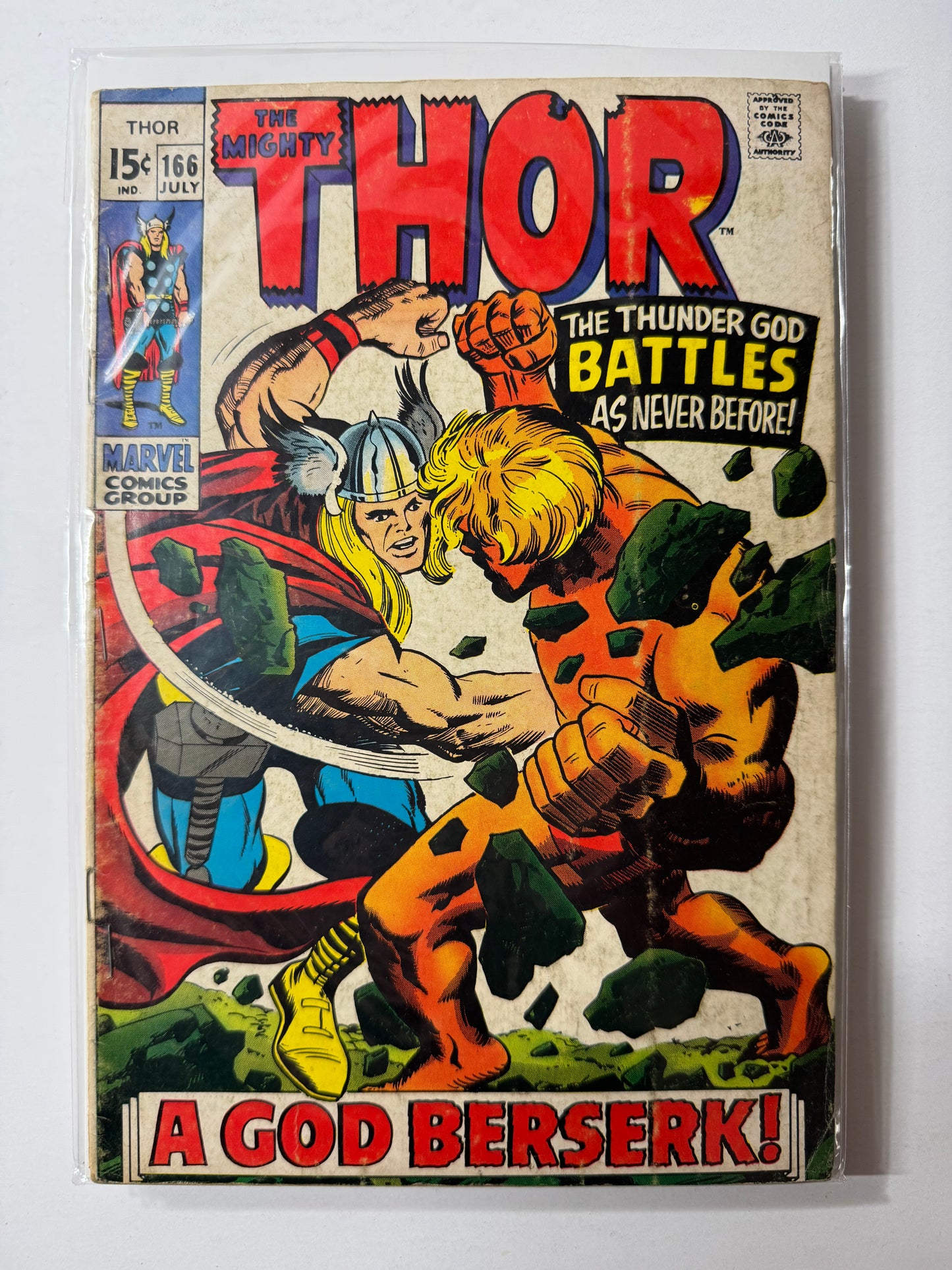 Thor 166 (Marvel 1969) 2nd Appearance of Adam Warlock/Him