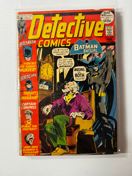 Detective Comics 420 (DC 1972) Batman, Batgirl, Neal Adams