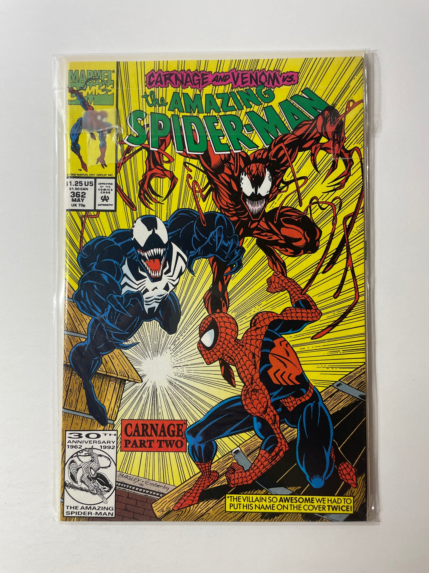 Amazing Spider-Man 359, 360, 362, 363, 375 (Marvel 1992) Carnage/Venom Lot - VF