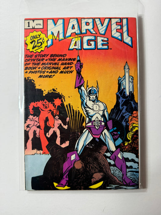 Marvel Age 1 (Marvel 1983) Crystar Appearance