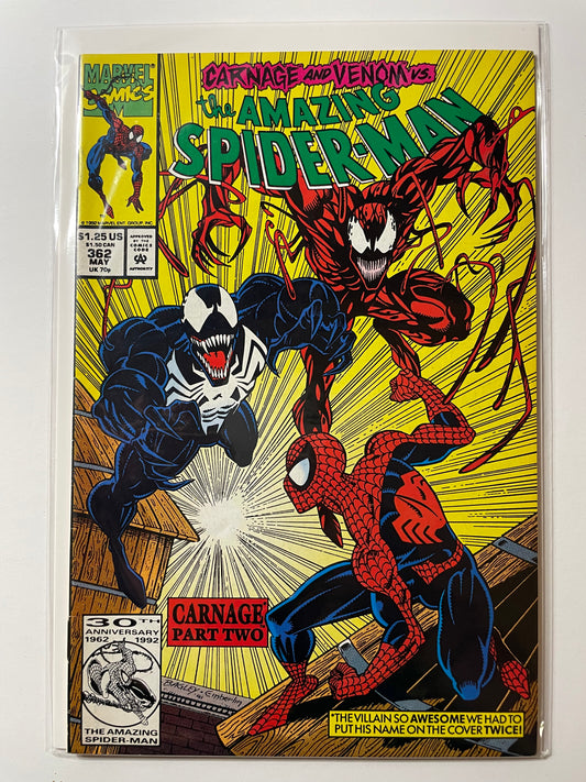 Amazing Spider-Man 362 (Marvel 1992) 2nd Carnage